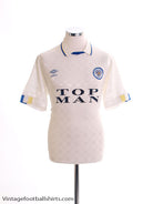 1989-90 Leeds Home Shirt M Football Shirt