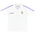 1989-90 Real Madrid Home Shirt L Football Shirt