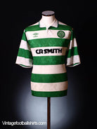 1989-91 Celtic Home Shirt S Football Shirt
