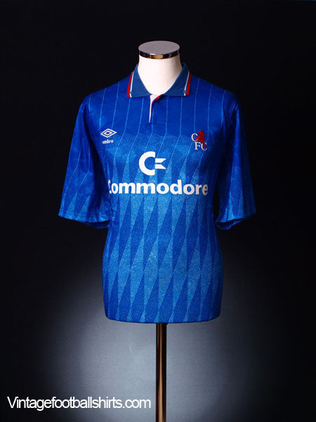 1989-91 Chelsea Home Shirt XL Football Shirt