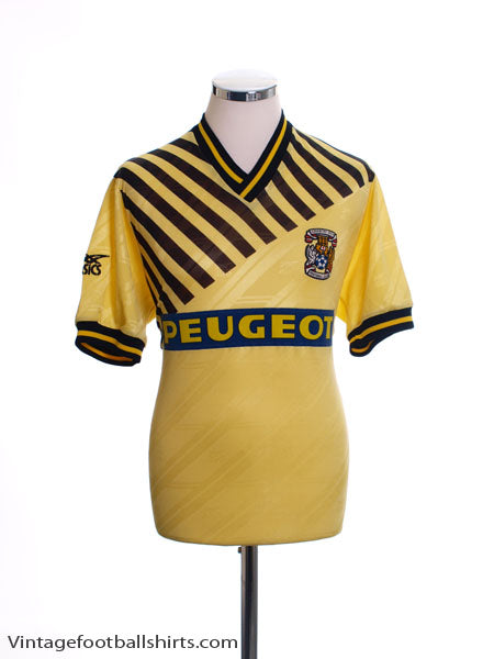 1989-91 Coventry Away Shirt L Football Shirt