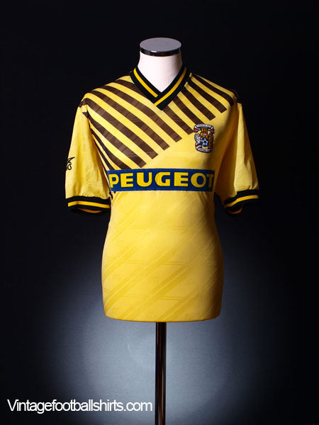 1989-91 Coventry Away Shirt XL Football Shirt