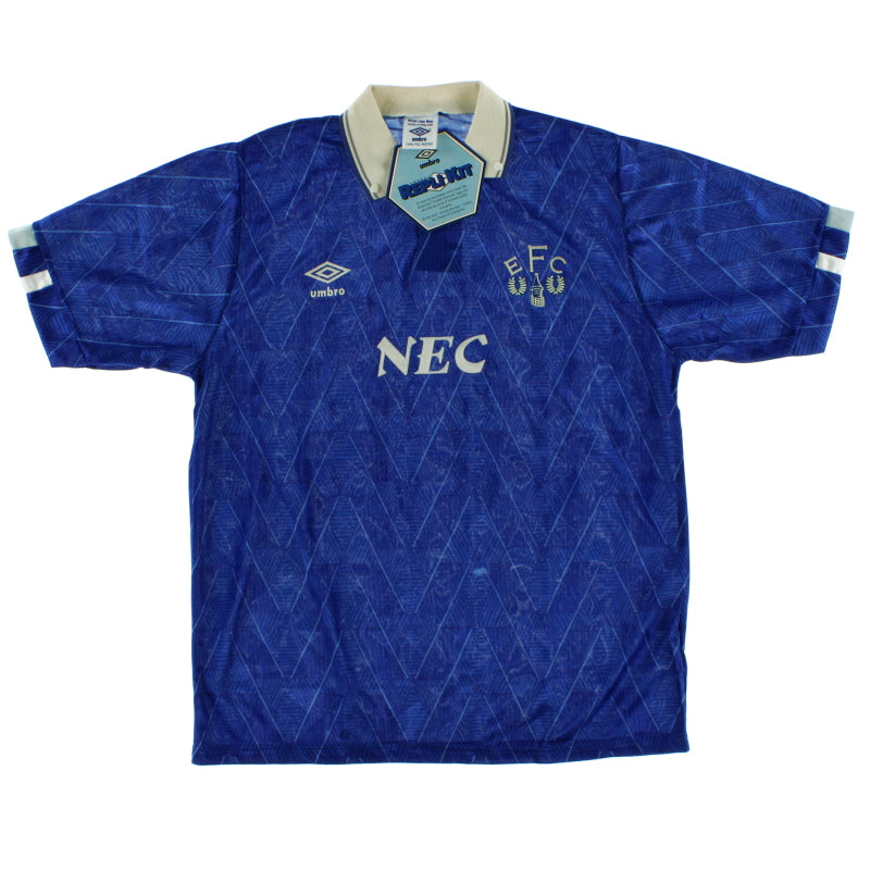 1989-91 Everton Home Shirt *w/tags* L Football Shirt
