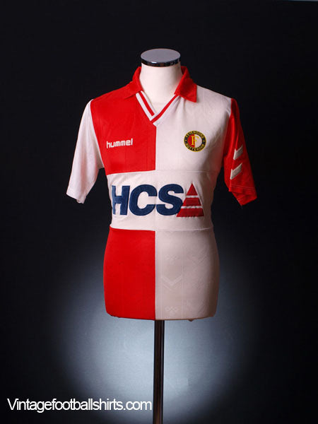 1989-91 Feyenoord Home Shirt M Football Shirt