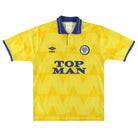 1989-91 Leeds Umbro Away Shirt M Football Shirt