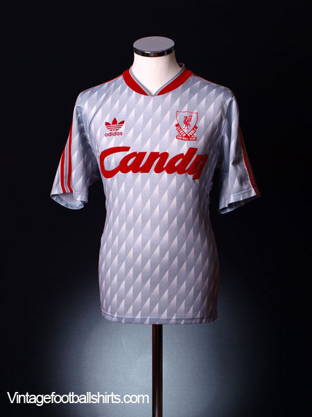 1989-91 Liverpool Away Shirt S Football Shirt