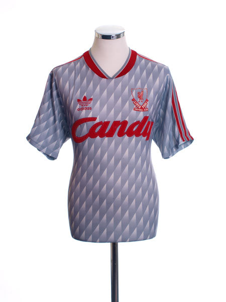 1989-91 Liverpool Away Shirt M Football Shirt