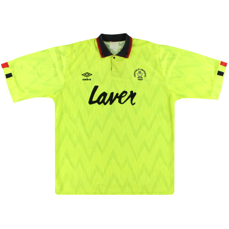 1989-91 Sheffield United Umbro Away Shirt L Football Shirt