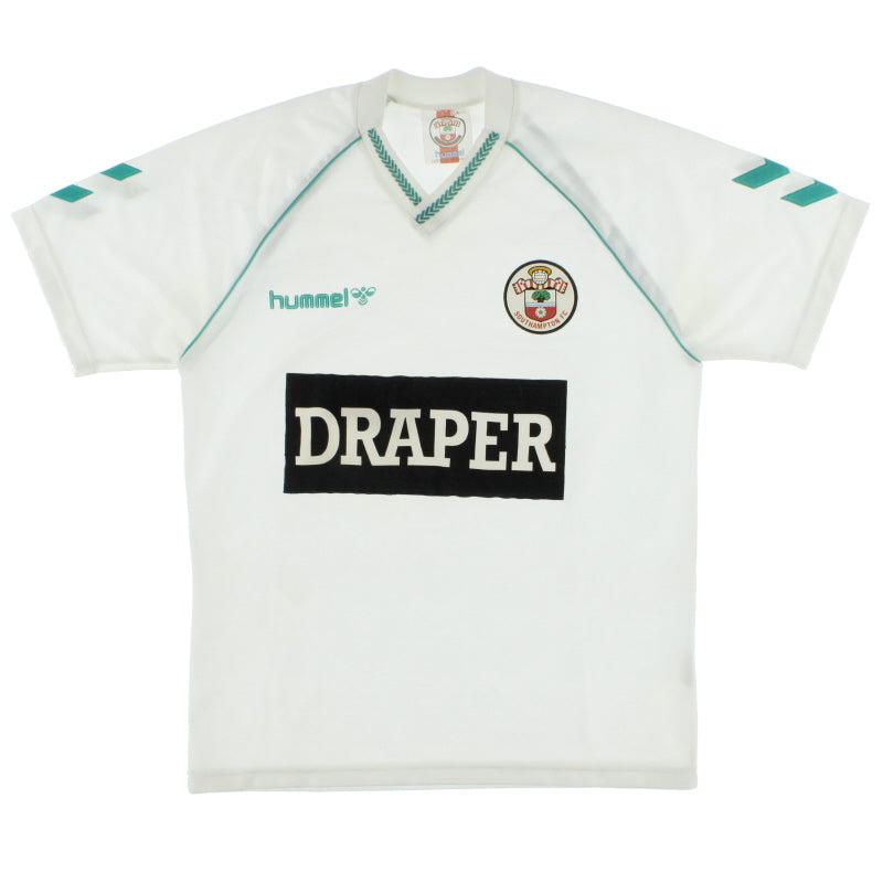 1989-91 Southampton Hummel Away Shirt L Football Shirt