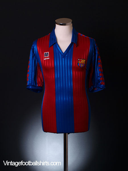 Maillot FC Barcelone Vintage 1989-1992 - Dream Team Meyba - Taille XS-S - Occasion Excellent état