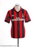 1990-91 AC Milan Home Shirt *Mint* S Football Shirt
