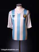 1990-91 Argentina Home Shirt L Football Shirt