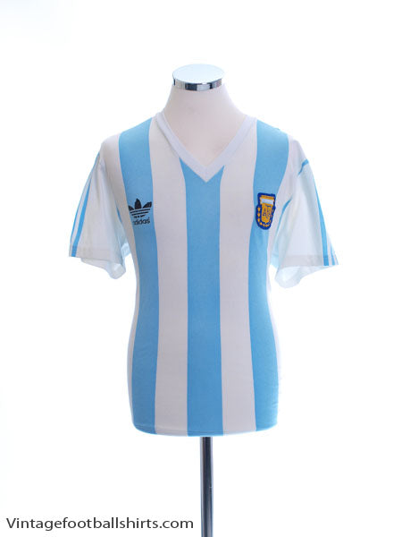 1992 Argentina Match Issue Home Shirt #14 (Cagna) v Wales M Football Shirt
