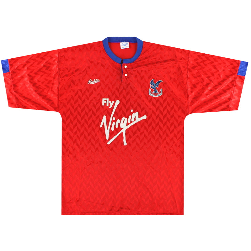 1990-91 Crystal Palace Bukta Third Shirt M Football Shirt