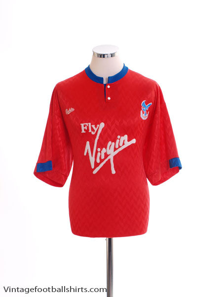 1990-91 Crystal Palace Third Shirt M Football Shirt