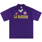 1990-91 Fiorentina Home Shirt L Football Shirt