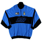 1990-91 Inter Milan Uhlsport 1/4 Zip Drill Top L Training Top