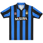 1990-91 Inter Milan uhlsport Home Shirt M Football Shirt