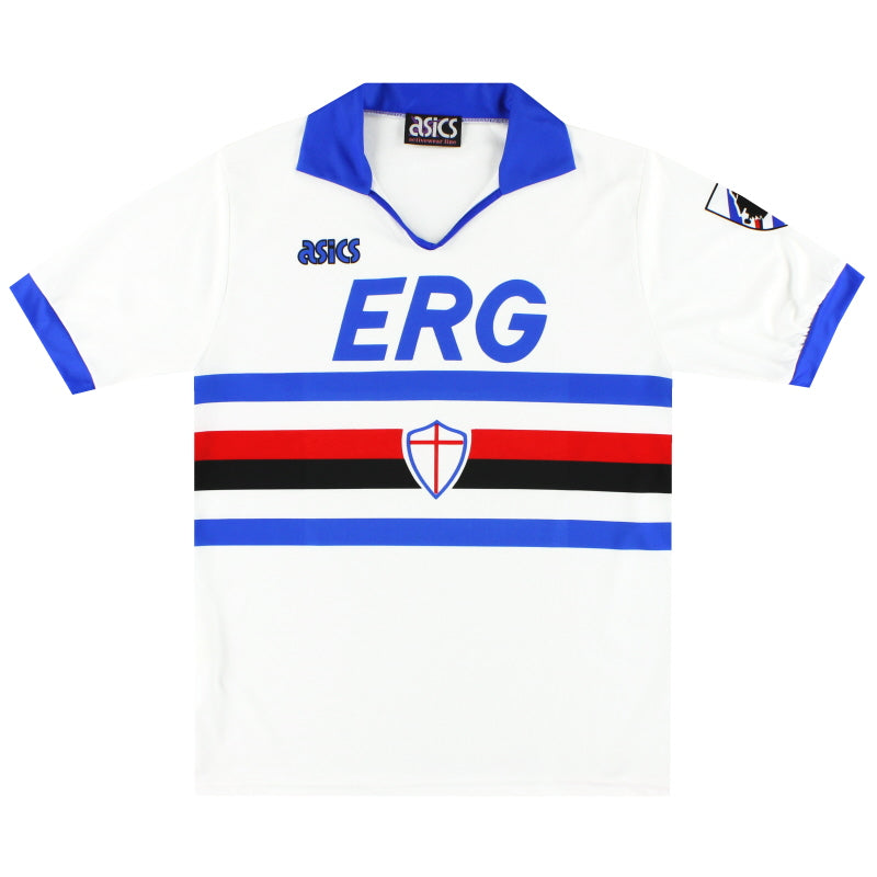 1990-91 Sampdoria Asics Away Shirt *As New* M Football Shirt