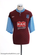 1990-91 West Ham Home Shirt *Mint* M Football Shirt