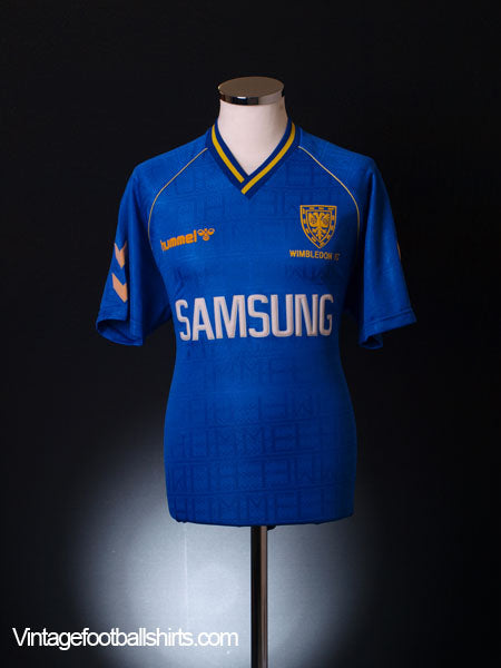 1990-91 Wimbledon Home Shirt XL Football Shirt