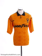 1990-91 Wolves Home Shirt S Football Shirt