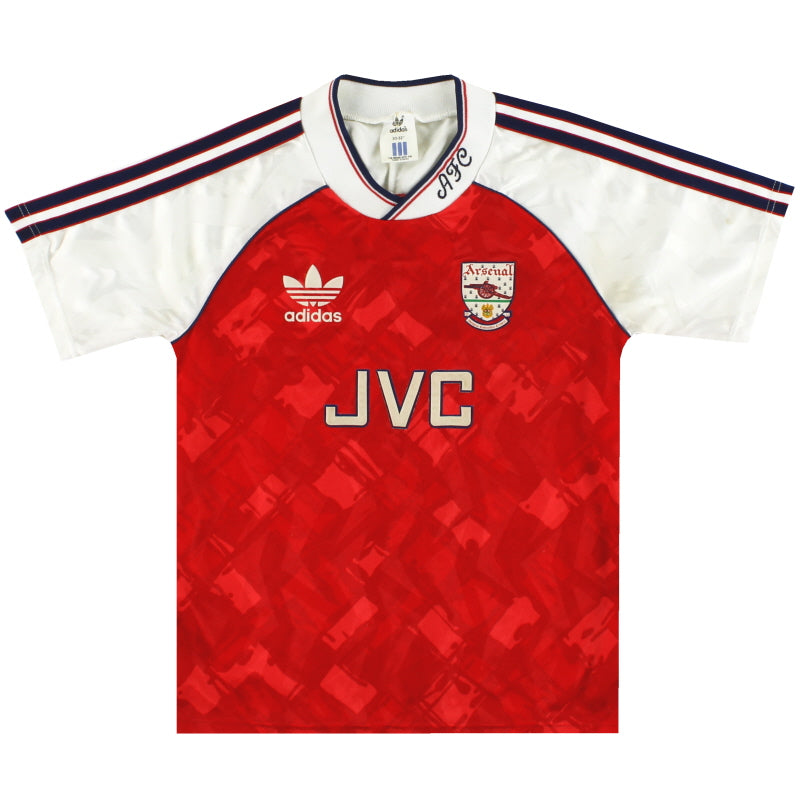 1990-92 Arsenal adidas Home Shirt L.Boys Football Shirt