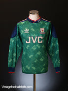 1990-92 Arsenal Goalkeeper Shirt M Football Shirt