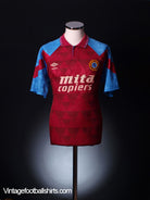 1990-92 Aston Villa Home Shirt XL Football Shirt