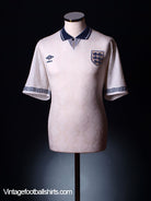 1990-92 England Home Shirt S Football Shirt