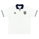 1990-92 England Umbro Home Shirt S Football Shirt