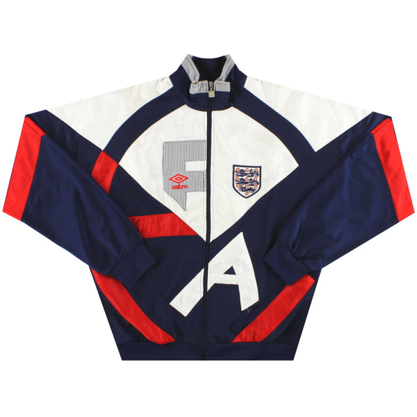 1990-92 England Umbro Training Jacket L | Vintage Football Shirts