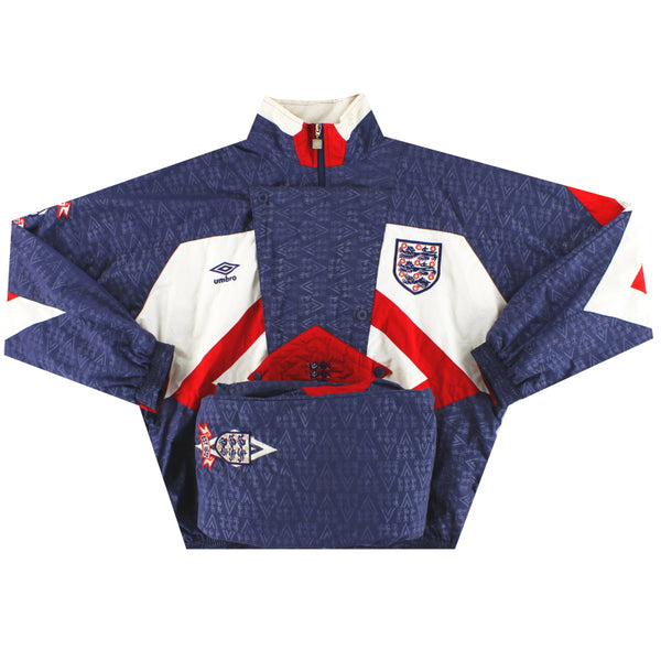 1990-92 England Umbro Woven Tracksuit *Mint* M | Vintage Football
