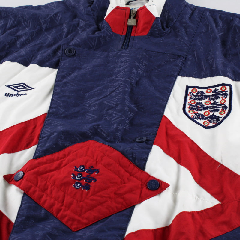 1990-92 England Umbro Woven Tracksuit *Mint* M | Vintage Football