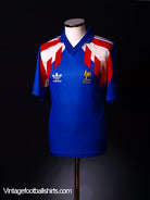 1990-92 France Home Shirt M Football Shirt