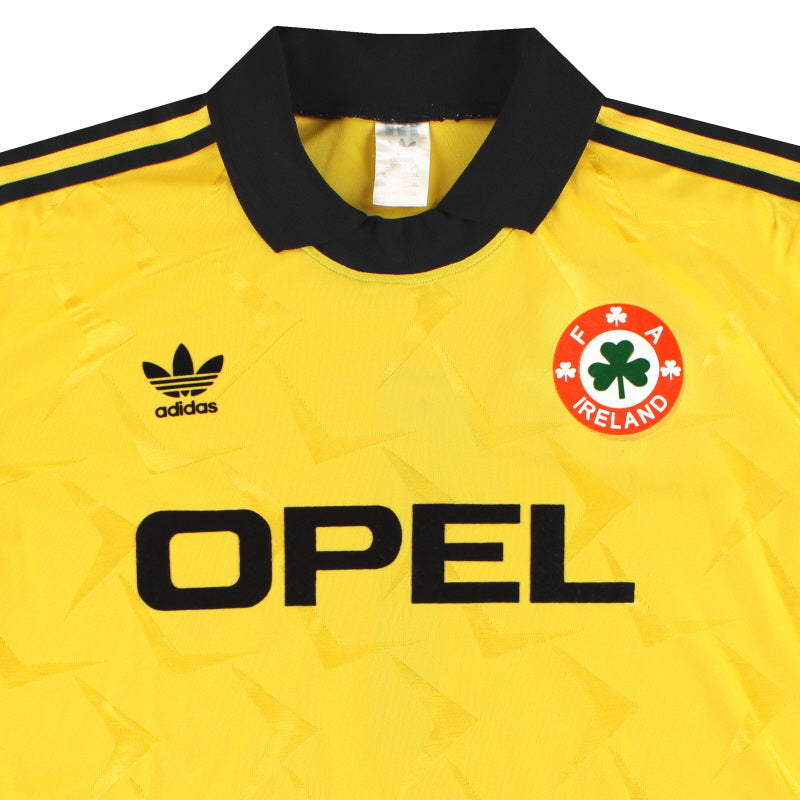 1990-92 Ireland adidas Goalkeeper Shirt #1 XL | Vintage Football