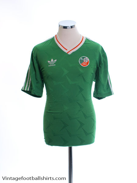 1990-92 Ireland Match Issue Home Shirt #12 L Football Shirt