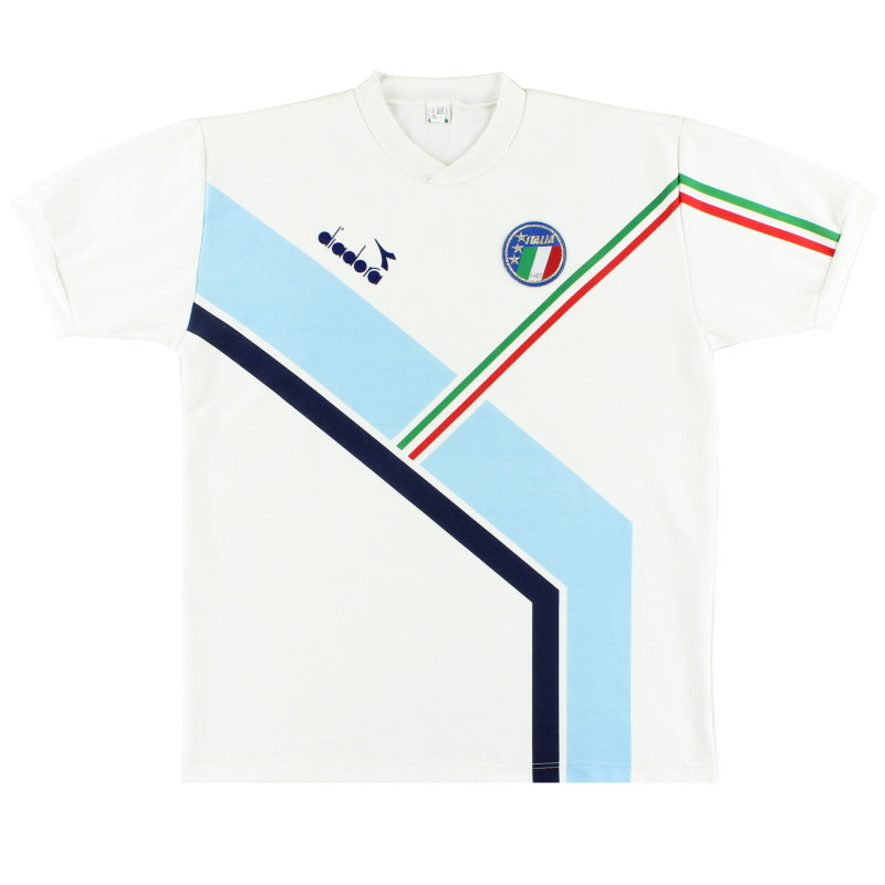 1990-92 Italy Diadora Training Shirt L Training Shirt