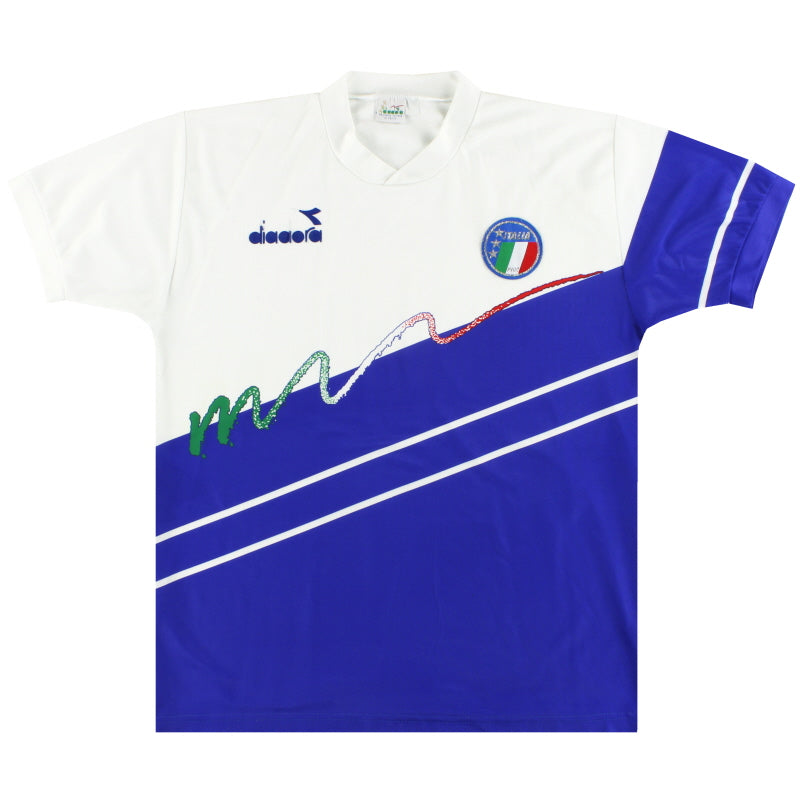 1990-92 Italy Diadora Training Shirt XL Training Shirt