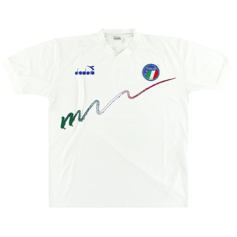 1990-92 Italy Diadora Training Shirt L Training Shirt