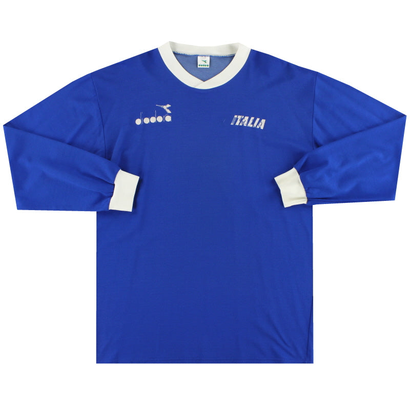 1990-92 Italy Diadora Training Top L Football Shirt