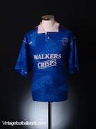1990-92 Leicester Home Shirt L Football Shirt