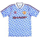 1990-92 Manchester United adidas Away Shirt S Football Shirt