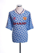 1990-92 Manchester United Away Shirt XL Football Shirt