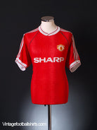 1990-92 Manchester United Home Shirt L Football Shirt