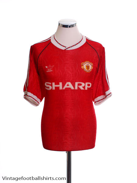 1990-92 Manchester United Home Shirt L