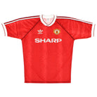 1990-92 Manchester United Home Shirt L Football Shirt