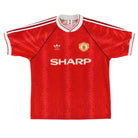 1990-92 Manchester United Home Shirt L Football Shirt