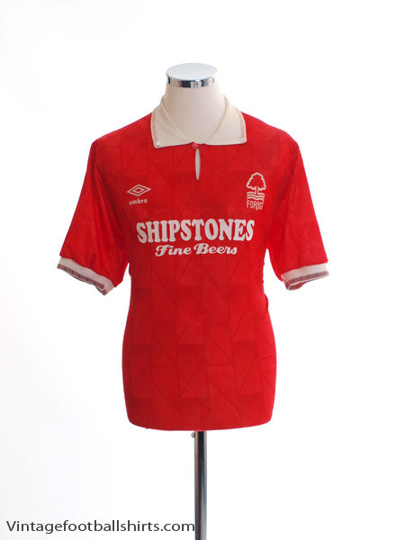 1990-92 Nottingham Forest Home Shirt M Football Shirt