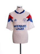 1990-92 Rangers Away Shirt L Football Shirt